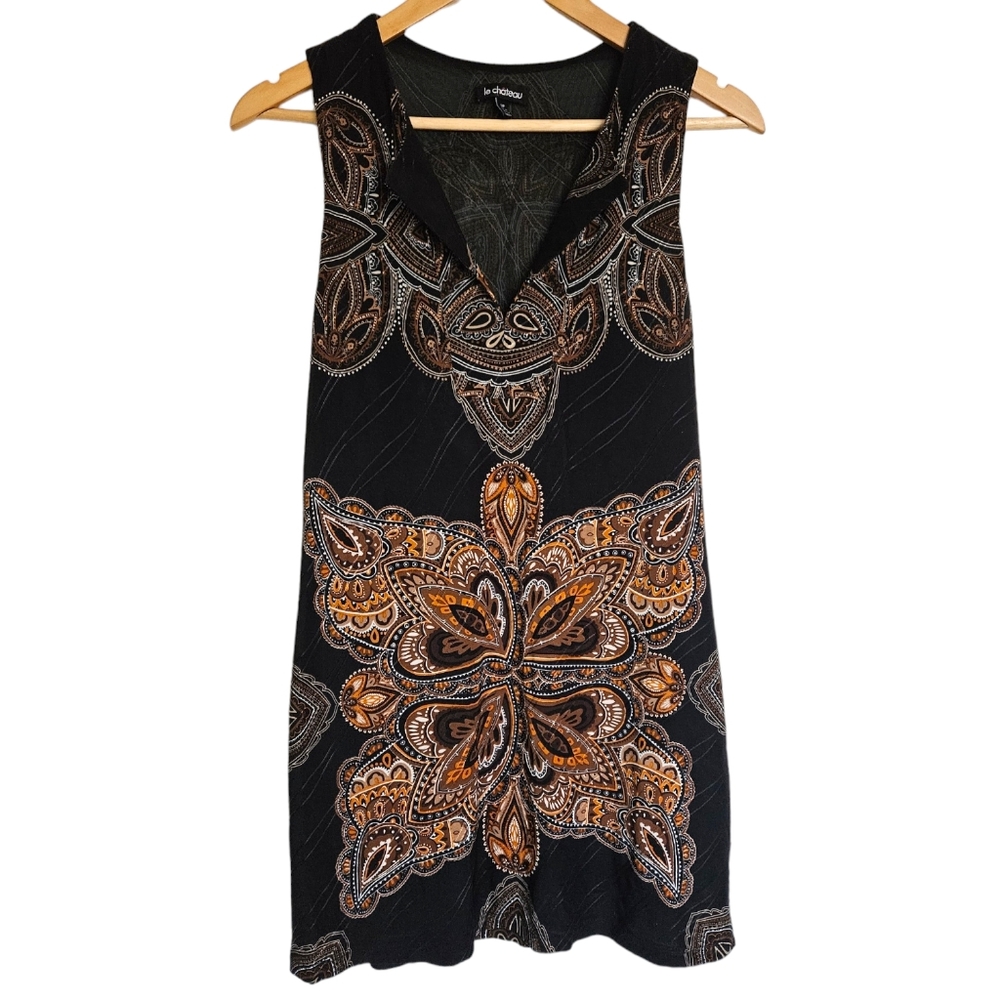 Le Chateau paisley slot neck tunic /dress